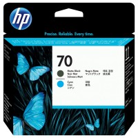 HP 70 MATT BLACK / CYAN BASKI KAFASI